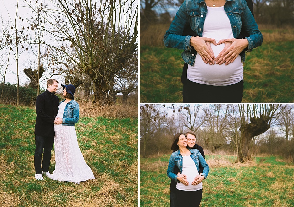 Babybauchshooting im Freien