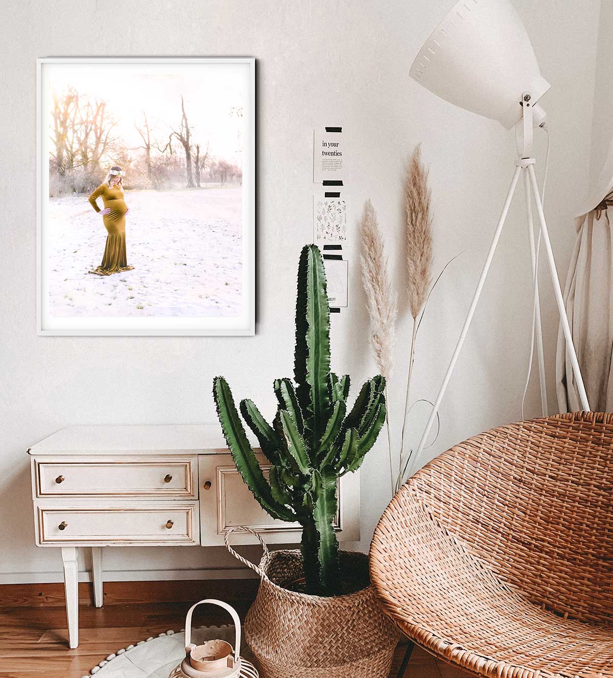 Babybauchshooting im Winter
