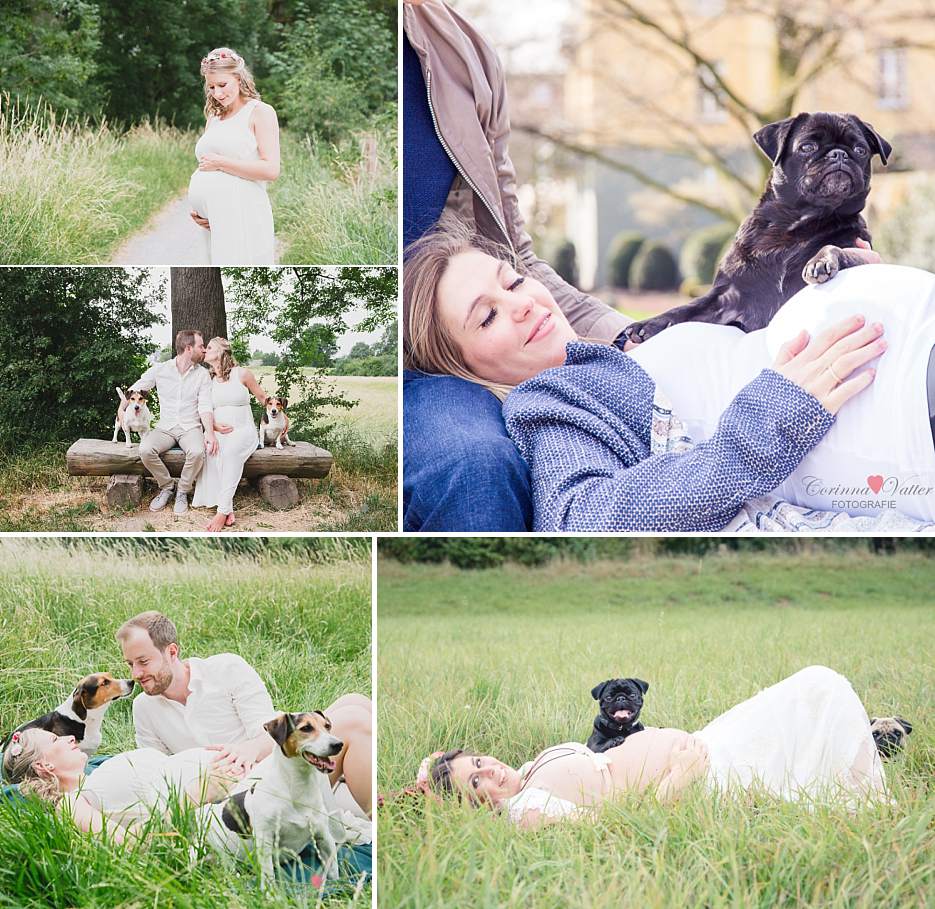 Babybauchshooting mit Hund