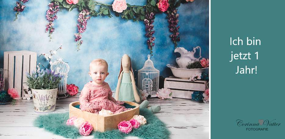 Babyfotografie zum 1. Geburtstag