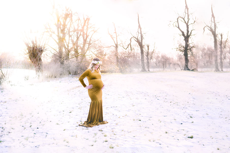 Babybauchfotos-Winter