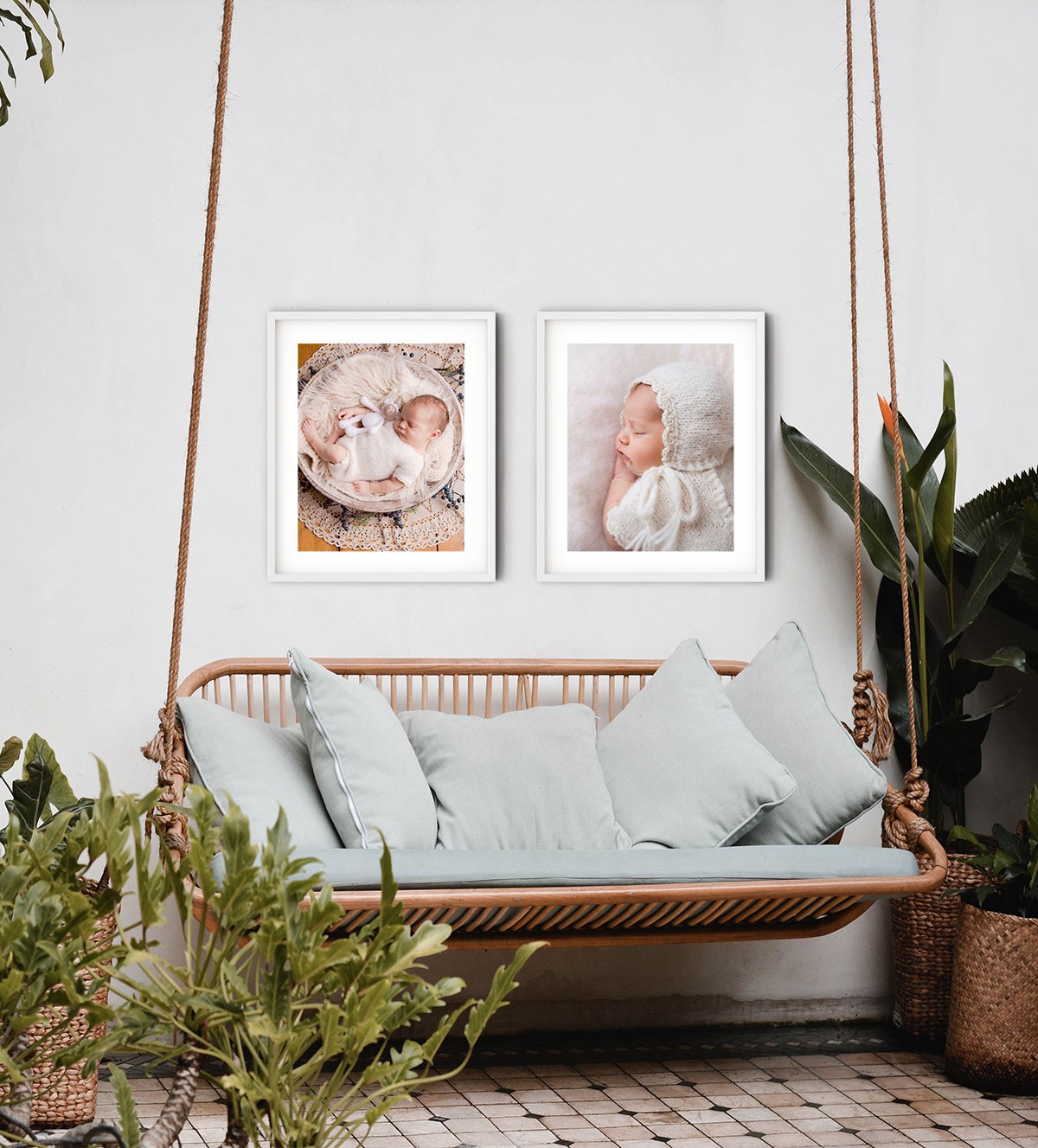 Boho Stil Babyfotos