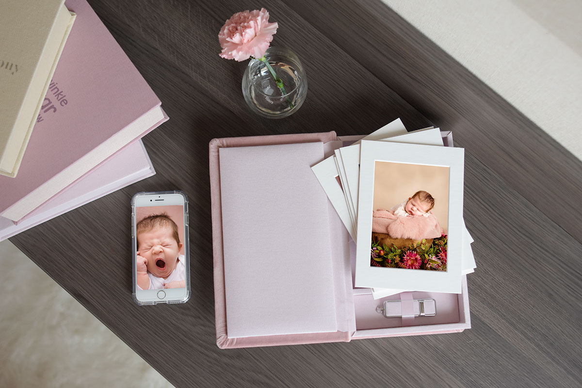 Babyshooting in Folio Box