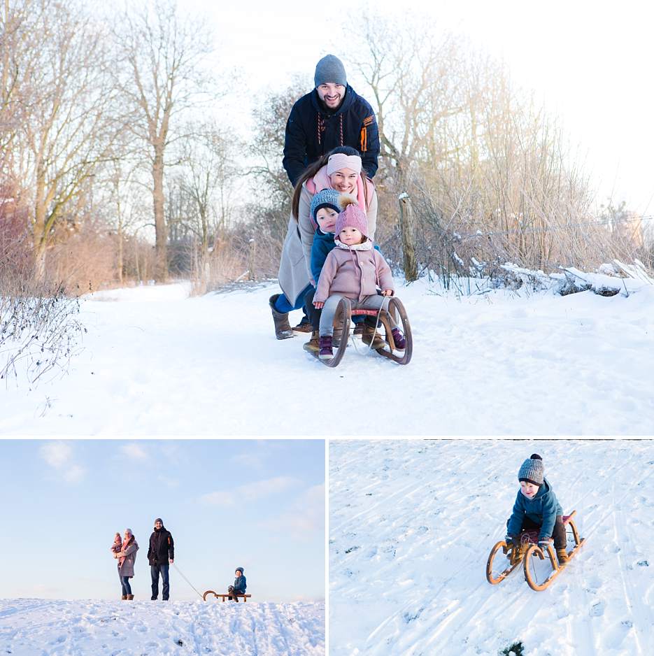 Familienfotografie im Schnee