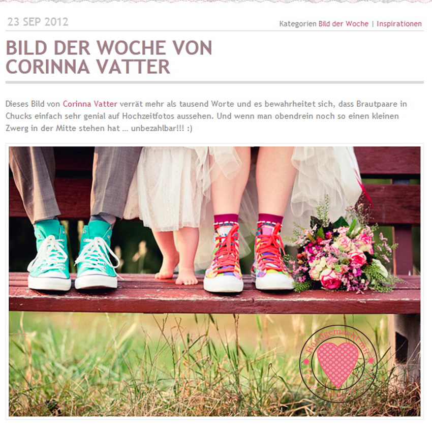 Hochzeitswahn Hochzeitsfotografie Bild der Woche im Hochzeitswahn